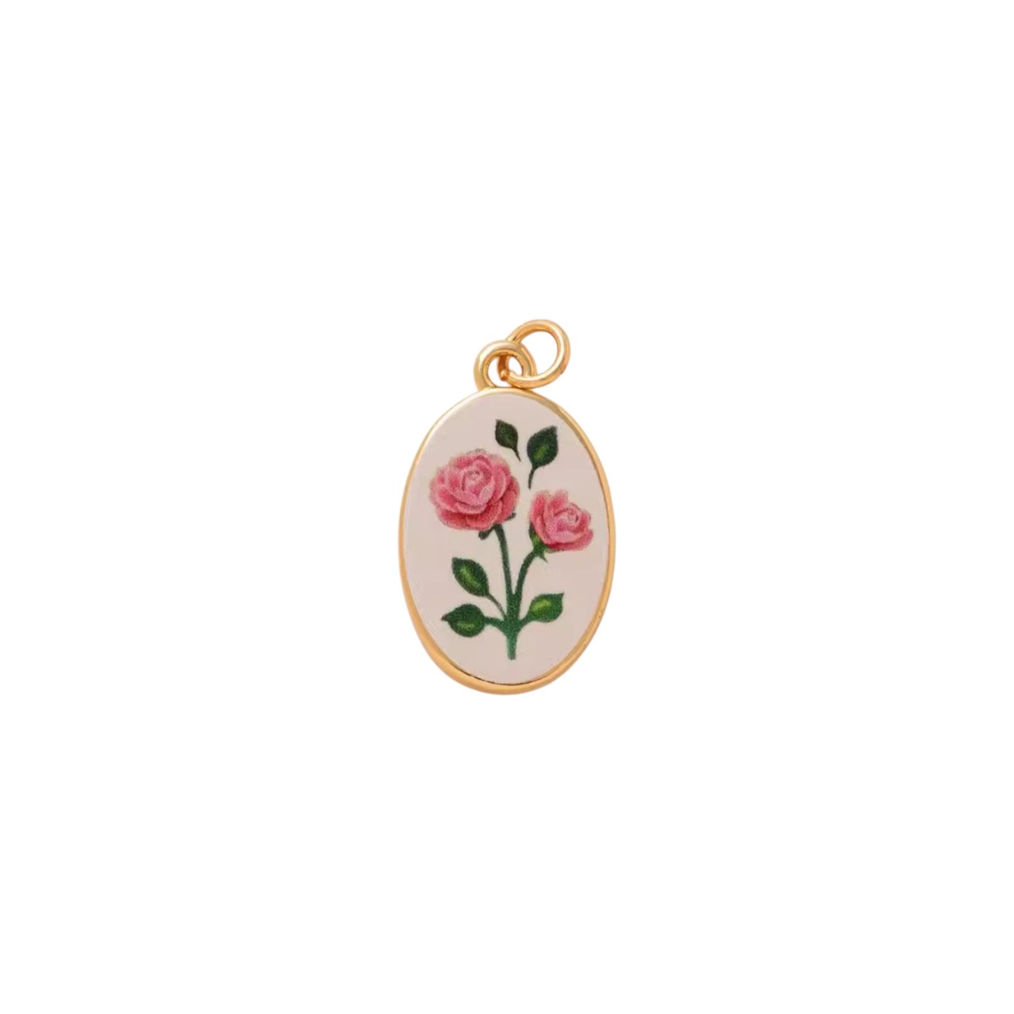 Pink Rose Charm