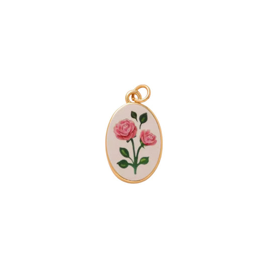 Pink Rose Charm