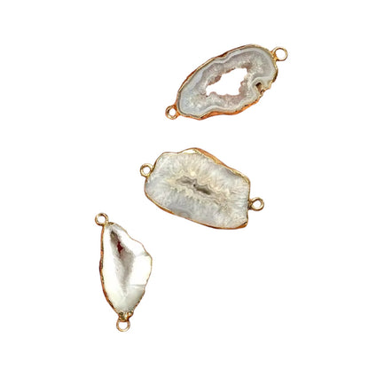 White Agate Charm